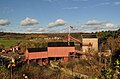 Looking north over the pit head to the engine sheds