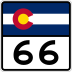 State Highway 66 marker