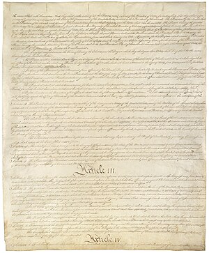Ústava Spojených Států Amerických: Historie, Články Ústavy, Soudní přezkoumání ústavnosti