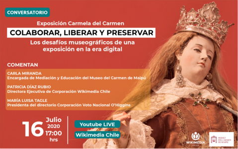 Webinar on museums and free culture with the Museo del Carmén de Maipú