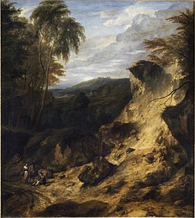 Landscape with steep hill Cornelis Huysmans - Landscape with steep hill.jpg