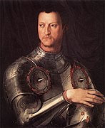 Худ. А.Бронзіно. Козімо I Медічі, 1-й герцог Тосканський (1519–1574).