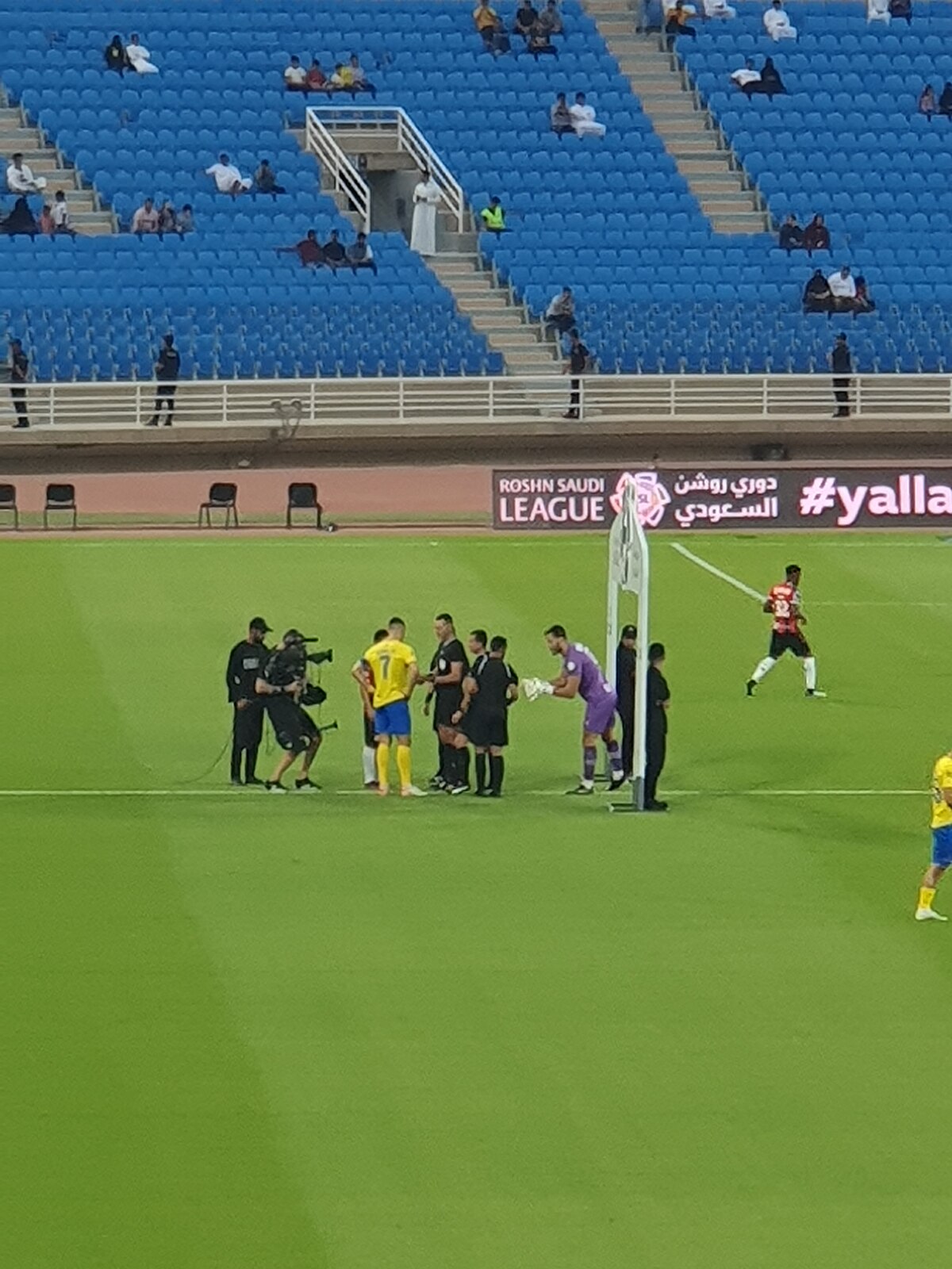 Cristiano Ronaldo before the match against Al-Raed – Image Description and License Information