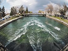 Black Drim flowing out of Lake Ohrid