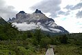 The Cuernos del Paine Mountains in Torres del Paine National Park.