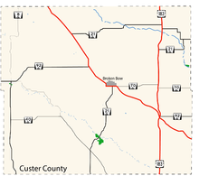 Custer County Custer County Map.png