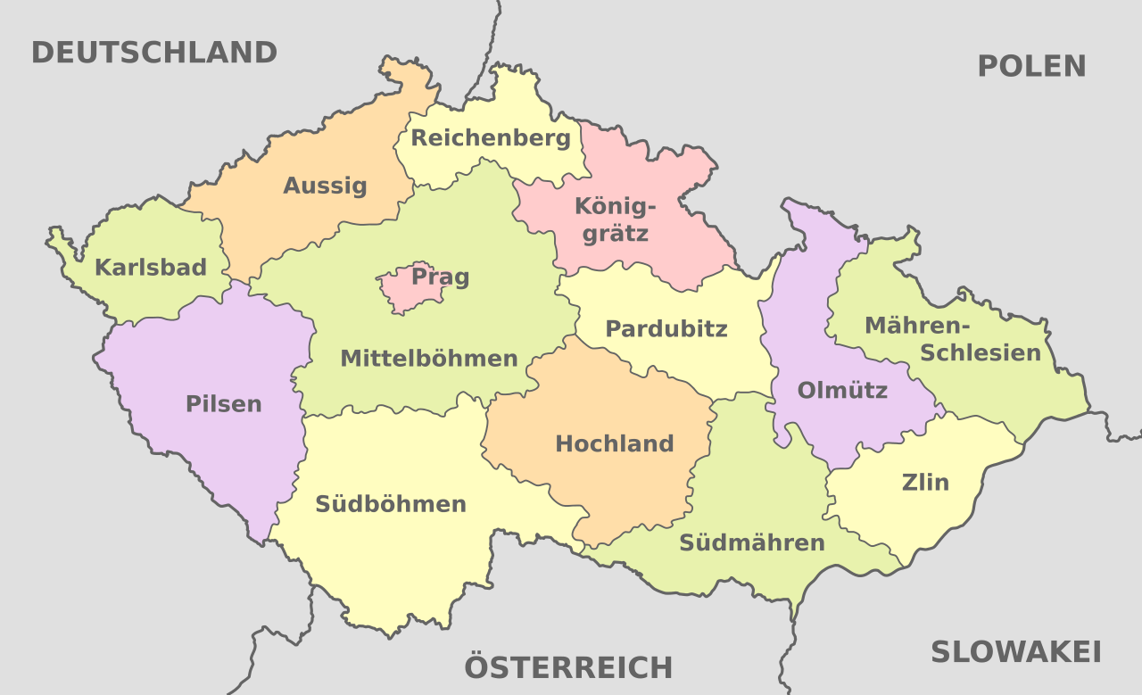 File:Czech Republic, administrative divisions - de++ ...