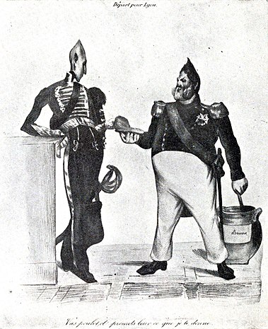Départ pour Lyon, 1er état, décembre 1831.