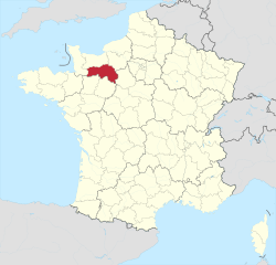 Разположение на Орн във Франция