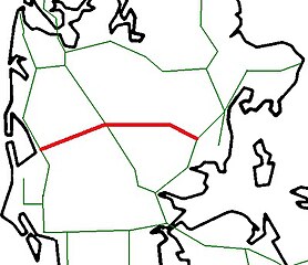 Skanderborg-Skjern-banen in Red