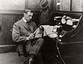 Image 7D. W. Griffith at a rolltop desk, c. 1925 (from 1920s)