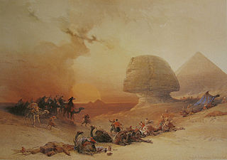 بانوراما أبو الهول (من لوحات روبرتس)