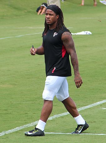 Running back Devonta Freeman led the league in rushing touchdowns during the 2015 season