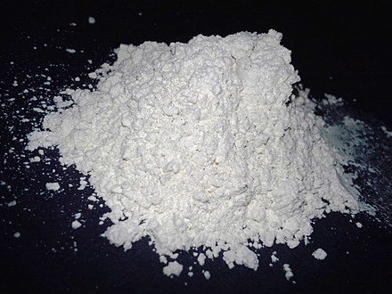 Diatomaceous earth, used to create a filtration bed
