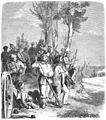 Die Gartenlaube (1862) b 181.jpg Tann'sche Freischaaren in dem Gefecht bei Hoptrup. Nach einer Skizze des Freiwilligen Maler Schmidt