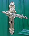 Doorhandle in The Tsar's Restaurant in Bialowieza, Polska, 01,2007