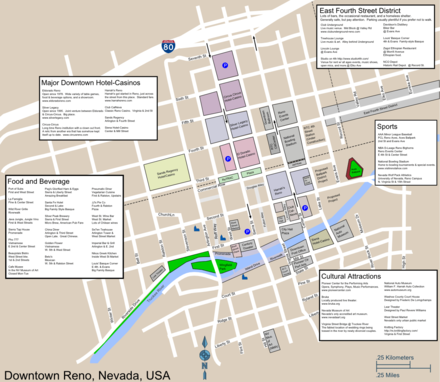 Map of Downtown Reno