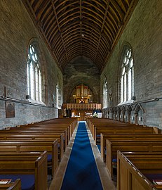 The interior looking west