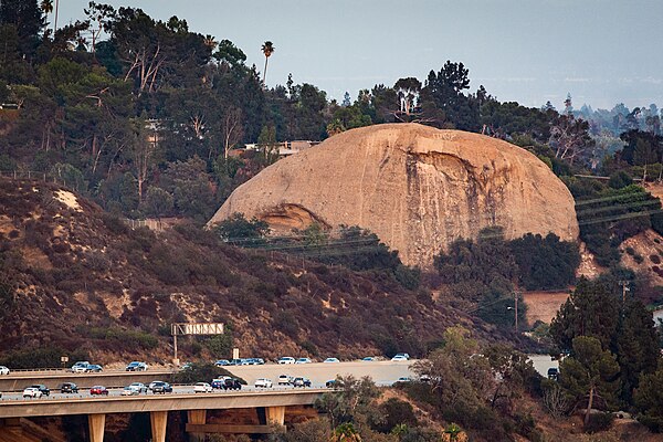 Image: Eagle Rock at dusk (cropped)