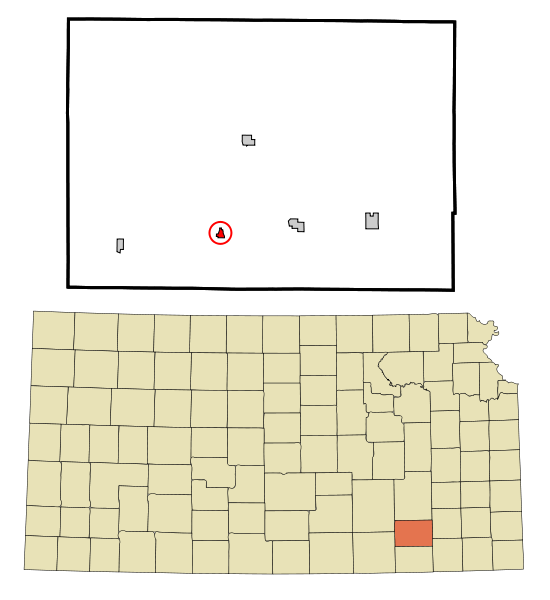 File:Elk County Kansas Incorporated and Unincorporated areas Moline Highlighted.svg