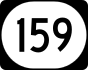 Kentucky trasy 159 znacznik