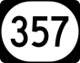 Marcador de la ruta 357 de Kentucky