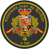 Emblema de la Almirante Juan de Borbón (F-102).