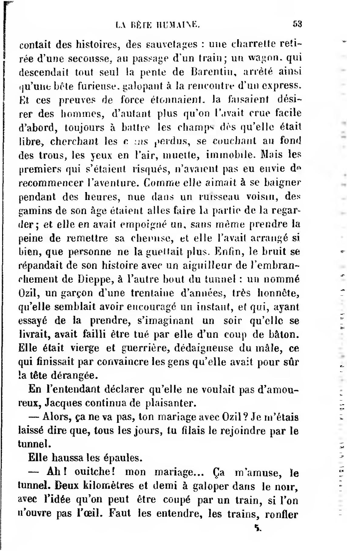 emile zola la bete humain résumé par chapitre sur le mouvement