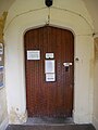 Entrance porch of the Church of Saint Edmund in Castleton. [4]