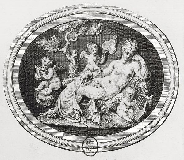 Detailed engraving of the above cameo image