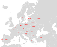 Carte géographique de l'Europe
