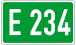 Европейская дорога 234 номер DE.svg