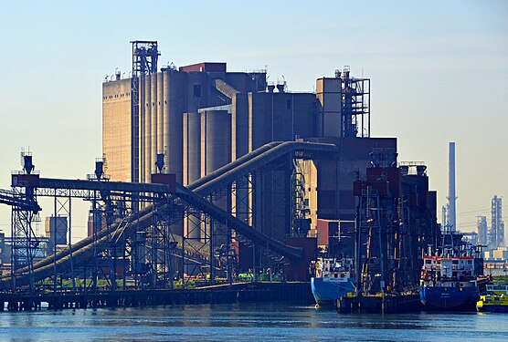 Silos in Rotterdam Europoort