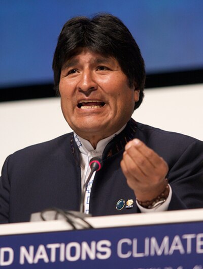 Evo Morales, the former president of Bolivia, is often associated with post-neoliberalism.