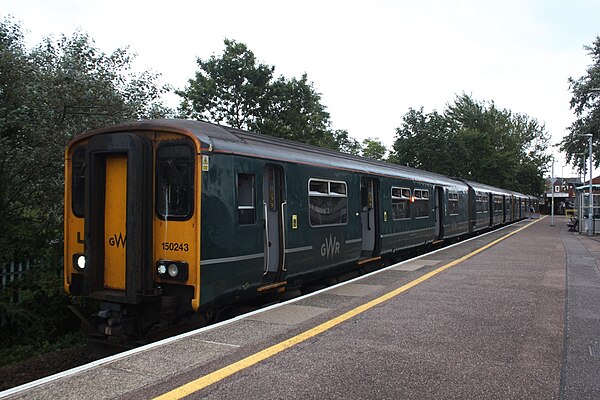 A Class 150 going to Paignton