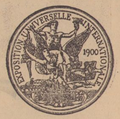 Exposition Universelle 1900 medal