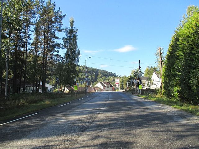 View of the village of Gransherad