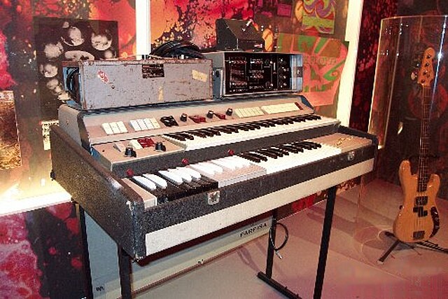 Richard Wright's Farfisa organ and Echorec, used for live performances of the song