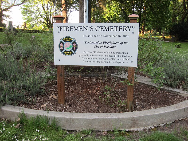 File:Firemen's Cemetery sign, Lone Fir Cemetery, May 2012.JPG