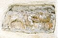 English: Ancient relief stone “Bear kills cattle” Deutsch: Antiker Reliefstein „Bär reißt Rind“