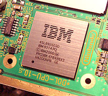 IBM Gekko processzor a Nintendo konzol alaplapján