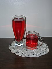 Kokum drink prepared from dried rinds