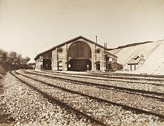 Bâtiment ferroviaire, en 1855.