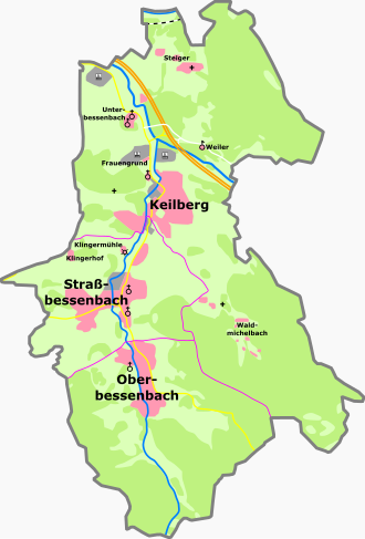 Constituent communities Gemeinde Bessenbach.svg