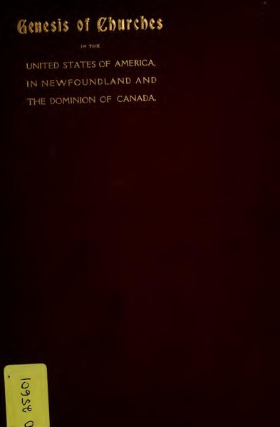 File:Genesis of churches in the United States of America, in Newfoundland and the Dominion of Canada (IA genesisofchurche00croirich).pdf