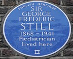 George Frederic Masih 28 Queen Anne Street biru plaque.jpg
