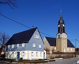 Gersdorf Kirche und Karoline Rietschel Haus