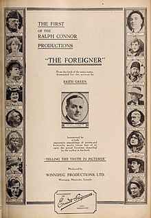 Advertisement for God's Crucible under the title The Foreigner