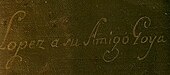 signature de Vicente López y Portaña