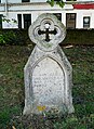 Gravestone outside the Church of All Saints in Eastchurch on the Isle of Sheppey.